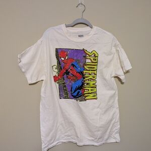 Marvel Spider-Man Tee with Red and Purple Graphic